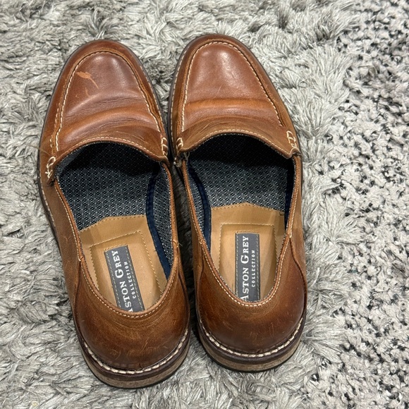 Aston Grey Collection Jeran Mens Size 8.5 Brown Genuine Leather Loafers main image 7